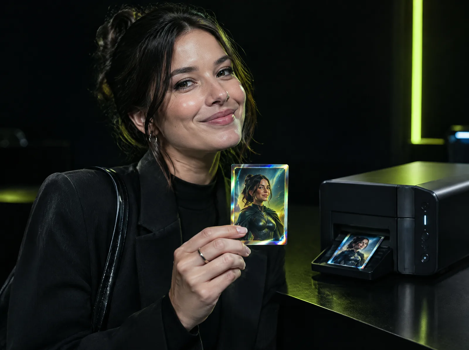 AI Trading Card - idea per eventi SelfieBoost