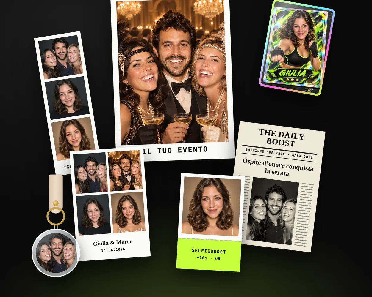 Formati di stampa - idea per eventi SelfieBoost