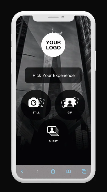 Custom virtual photo booth portal