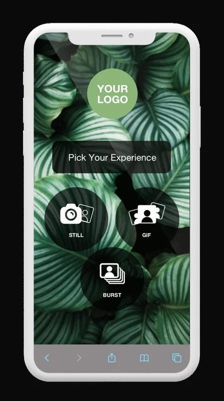 Custom virtual photo booth portal
