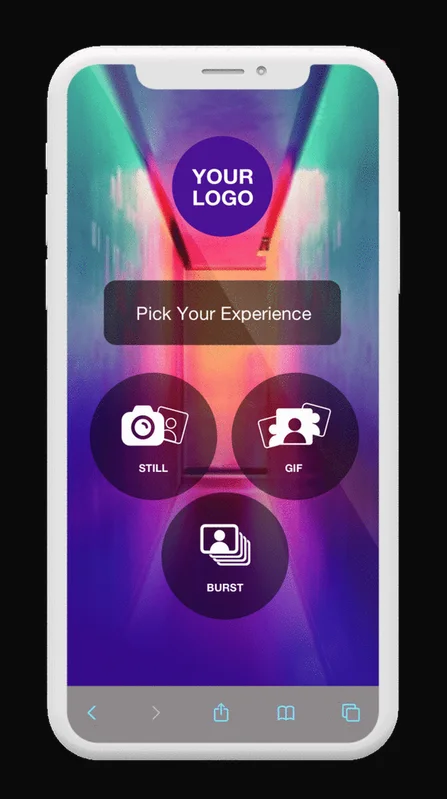Custom virtual photo booth portal
